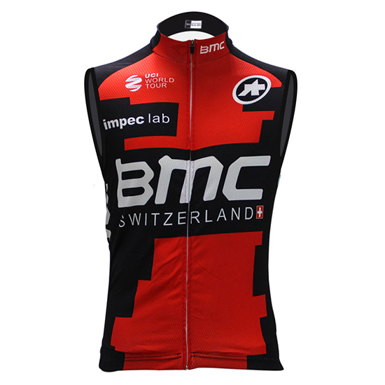 Gilet antivento BMC 2017 rosso e neroGilet antivento BMC 2017 rosso e nero